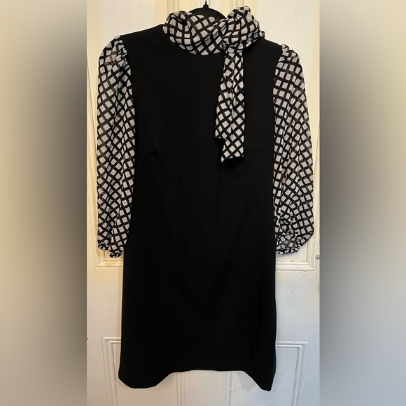 Calvin Klein Dresses & Skirts - Calvin Klein Long Sleeve Mock Tie Neck Mini Dress Size 8